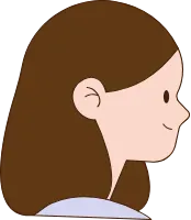 여자 옆모습