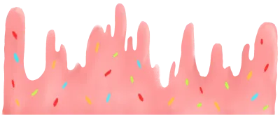 Strawberry Pink Sweet Cream Drip with Sprinkles 딸기 핑크 스위트 크림 드립 (스프링클 토핑)