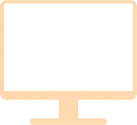 Empty computer monitor screen illustration.