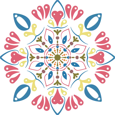 Scandinavian Folk Mandala Pattern