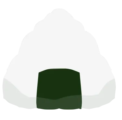 고소하고 귀여운 일식 오니기리 삼각김밥 일러스트 - Savory and Cute Japanese Onigiri Rice Ball Illustration