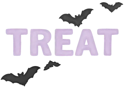 Treat Halloween Typography with Bats