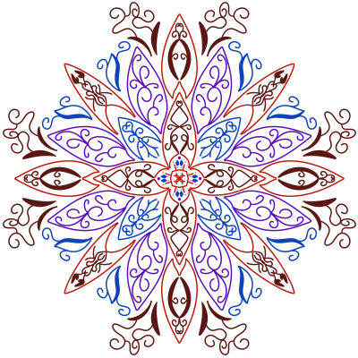 leaf mandala decorative