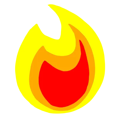Cartoon Fire Flame Clipart