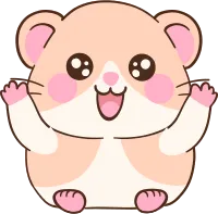 Hamster Character Cute Pet Artwork