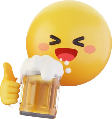 맥주마시는 이모지