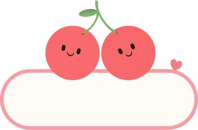 체리 이름표 라벨