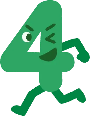숫자 캐릭터 일러스트