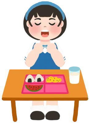 Praying before eating