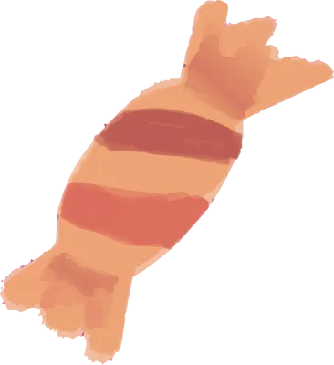 Wrapped Halloween Candy Illustration
