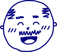 색상변경 웃는 아저씨 오지상 캐릭터 일러스트 svg