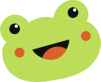 Cute-Happy-Frog-Face-Flat-Design-Character-Illustration