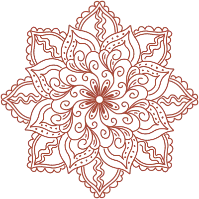 Flower pattern for clothing