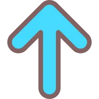 Arrow Up Colorful Filled Icon