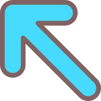 Arrow Up-Left Colorful Filled Icon