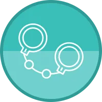 Handcuff Icon Vector Element
