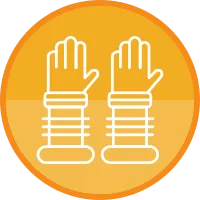 Raise Hand Icon Vector Element