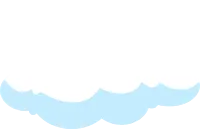 cartoon flat cloud fluffy