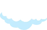 cartoon flat cloud fluffy
