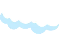 cartoon flat cloud fluffy