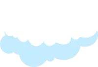 cartoon flat cloud fluffy
