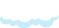 cartoon flat cloud fluffy