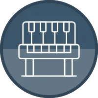 Piano Icon Vector Element