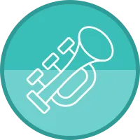 Trumpet Icon Vector Element