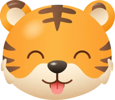 Tiger Tongue Out - Emoji Sticker