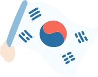 Korean-Flag-Hand-Waving-Flat-Illustration