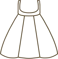 옷_한복치마002(라인)SVG