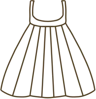 옷_한복치마003(라인)SVG