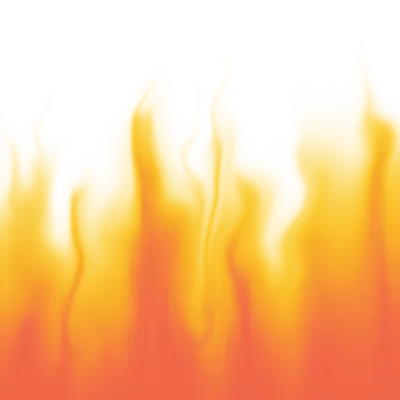 Glowing Yellow and Orange Fire Flame