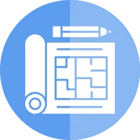 Building Plan Icon Vector Element