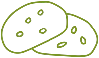 Cookies Biscuit Line Art Illustration
