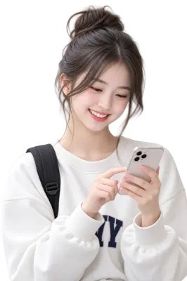 10대 소녀의 다양한 표정