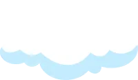 cartoon flat cloud fluffy