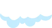 cartoon flat cloud fluffy
