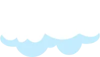 cartoon flat cloud fluffy