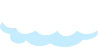 cartoon flat cloud fluffy
