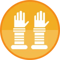 Raise Hand Icon Vector Element