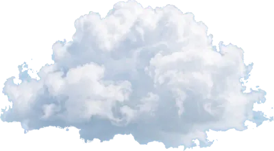 Single white fluffy cumulus cloud isolated on gray background