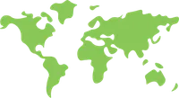 green earth map silhouette icon vector shape