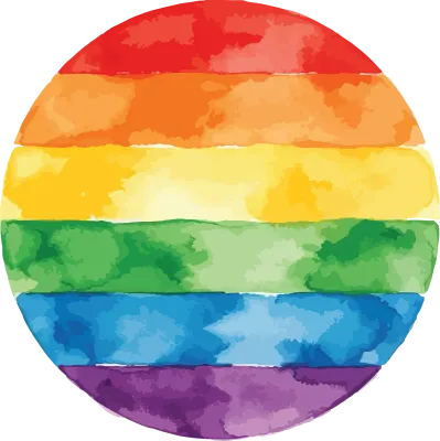 LGBTQ Pride Rainbow Collection  Watercolor Art Bundle