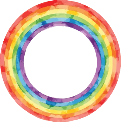 LGBTQ Pride Rainbow Collection  Watercolor Art Bundle