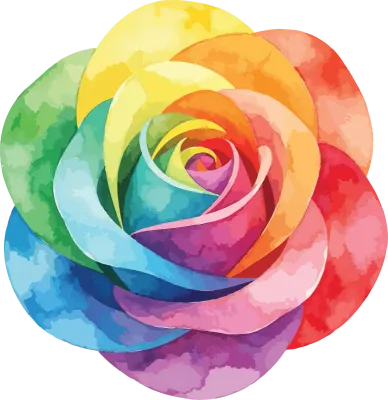 LGBTQ Pride Rainbow Collection  Watercolor Art Bundle