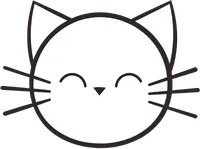 kitty line art