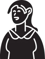 Casual Woman Character Avatar Icon