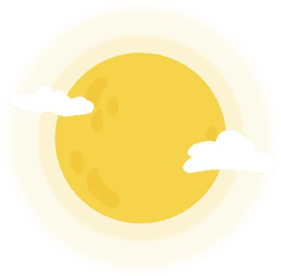밝은 보름달