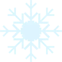 Pastel Light Blue Snowflake Icon for Christmas Banner and Graphic Design